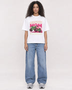 Mockup Boxy Heavyweight Tee White female full-body 10