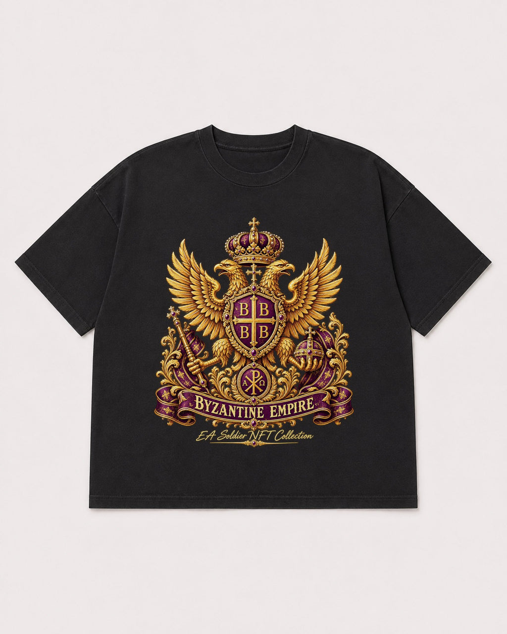 Mockup Boxy Heavyweight Tee Black product