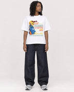 Mockup Boxy Heavyweight Tee White female full-body 24