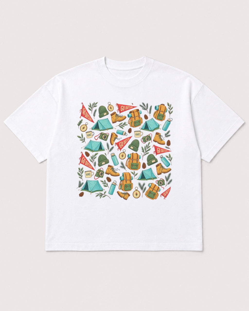 Mockup Boxy Heavyweight Tee White product