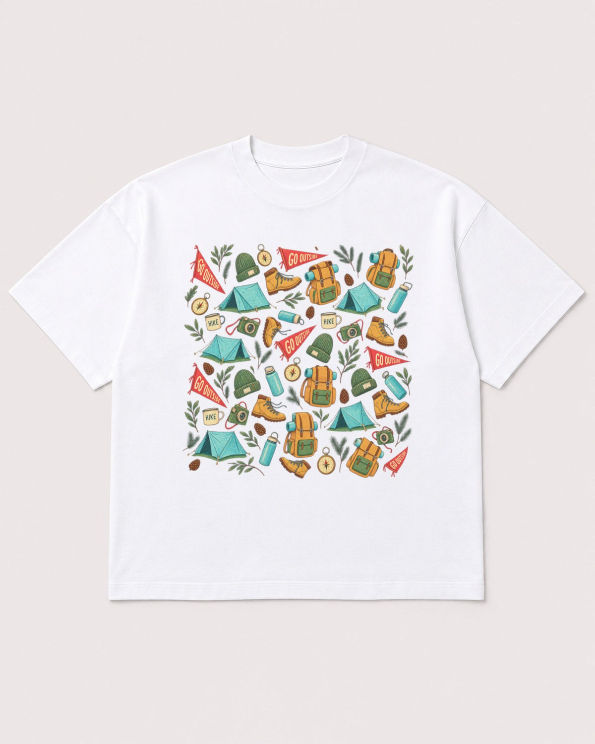 Mockup Boxy Heavyweight Tee White product