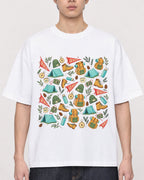 Mockup Boxy Heavyweight Tee White male close-up 01