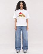 Mockup Boxy Heavyweight Tee White female full-body 10