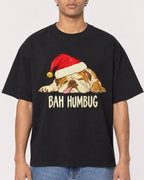 Mockup Boxy Heavyweight Tee Black male close-up 10