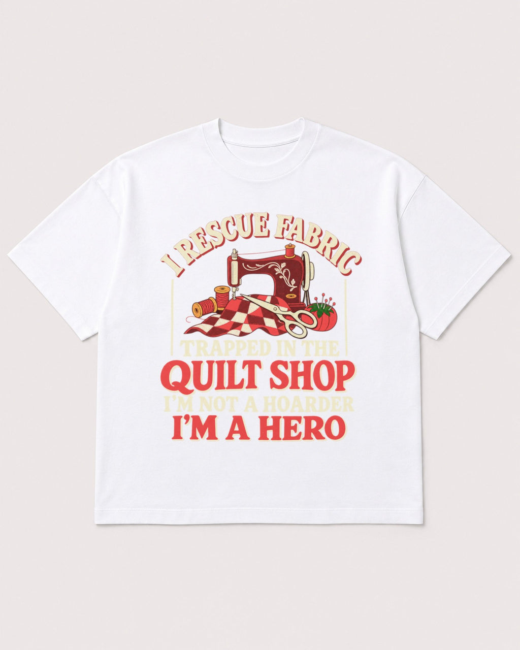 Mockup Boxy Heavyweight Tee White product