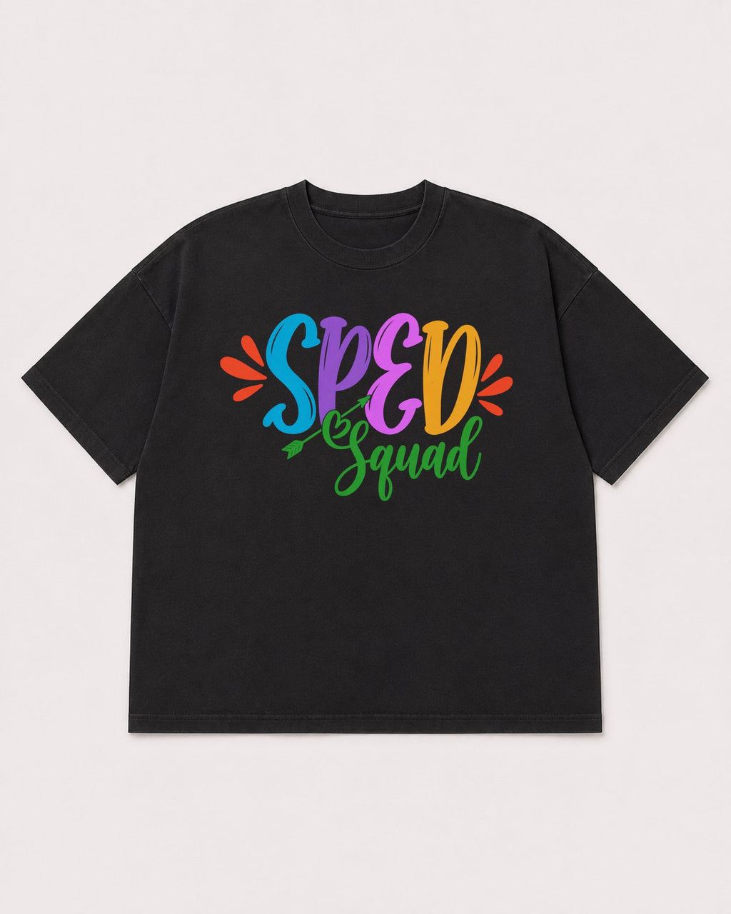 Mockup Boxy Heavyweight Tee Black product