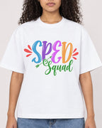 Mockup Boxy Heavyweight Tee White female close-up 10