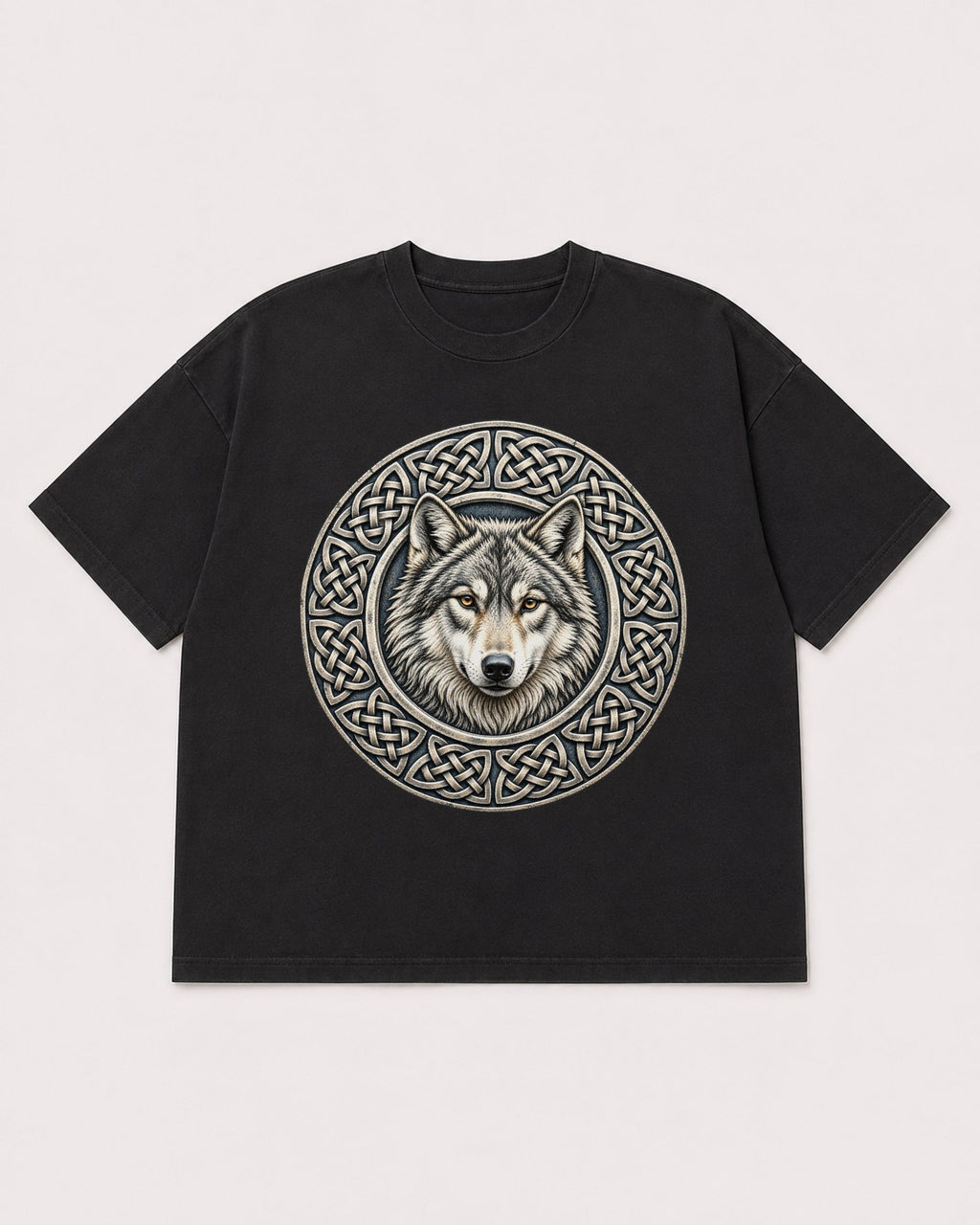 Mockup Boxy Heavyweight Tee Black product
