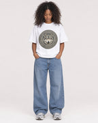 Mockup Boxy Heavyweight Tee White female full-body 05