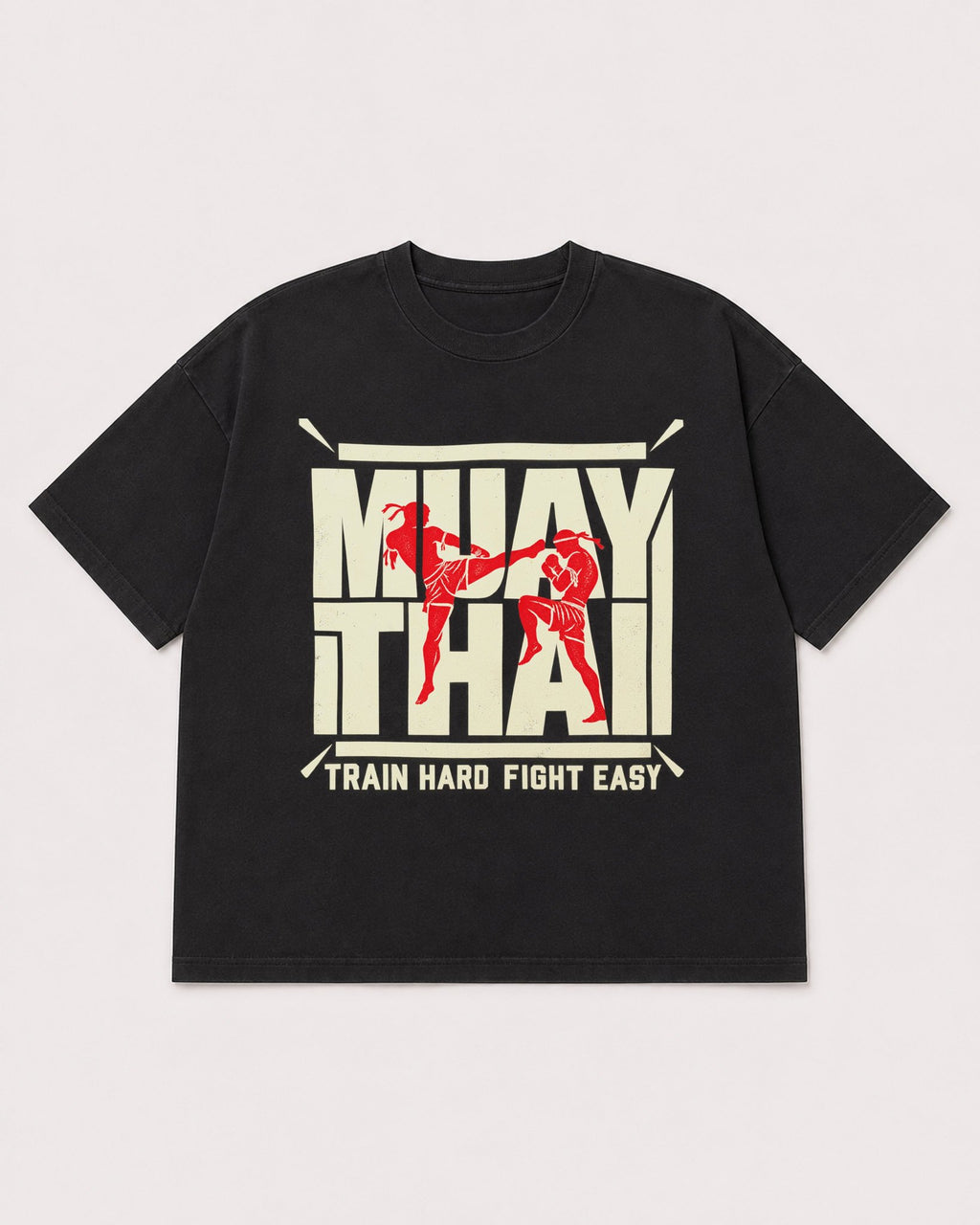 Mockup Boxy Heavyweight Tee Black product