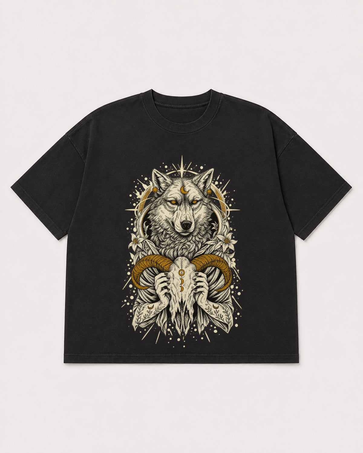 Mockup Boxy Heavyweight Tee Black product