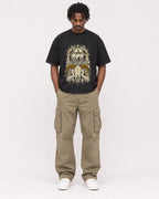 Mockup Boxy Heavyweight Tee Black male full-body 04
