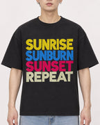 Mockup Boxy Heavyweight Tee Black male close-up 01