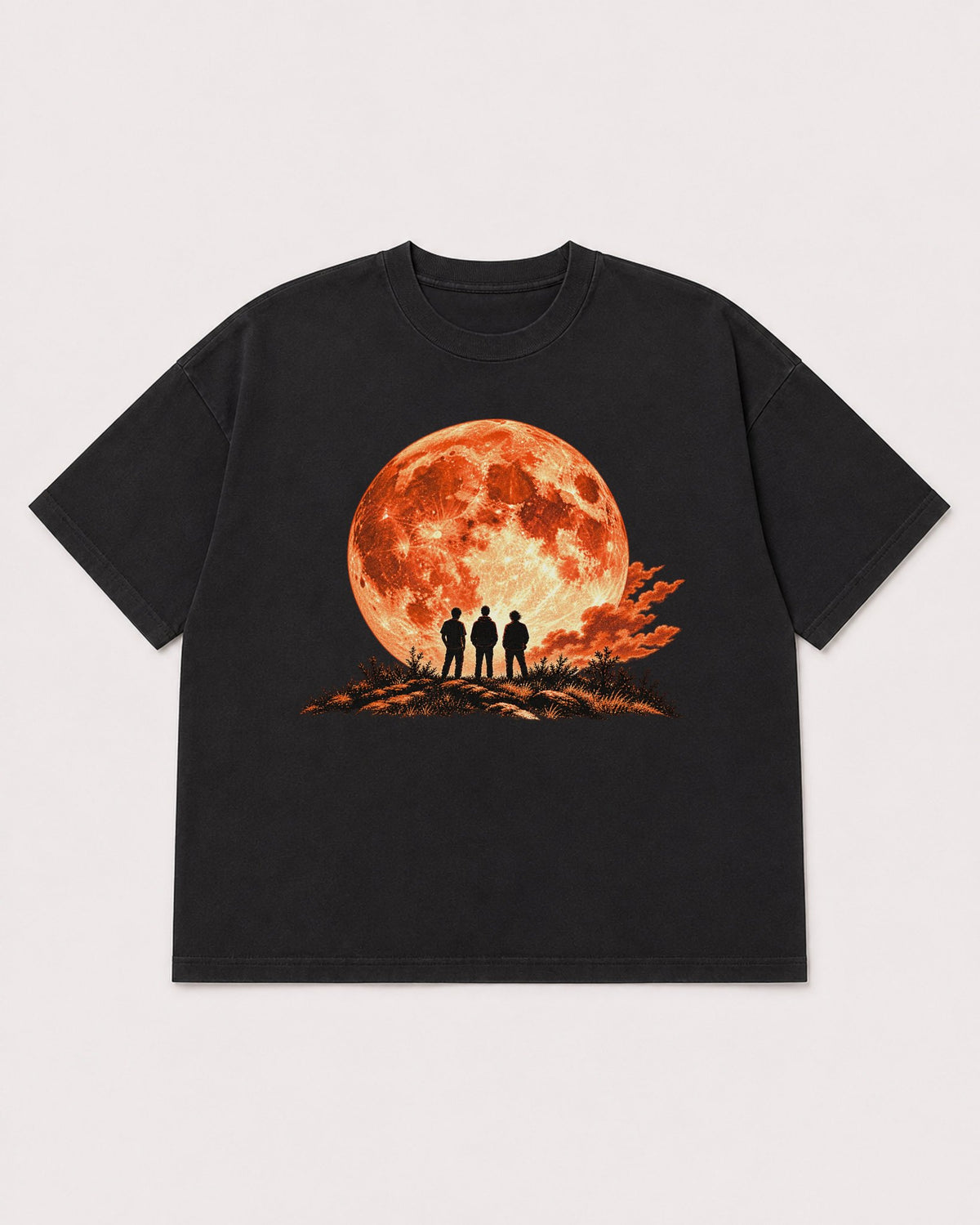 Mockup Boxy Heavyweight Tee Black product