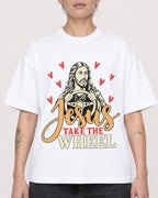 Mockup Boxy Heavyweight Tee White female close-up 48