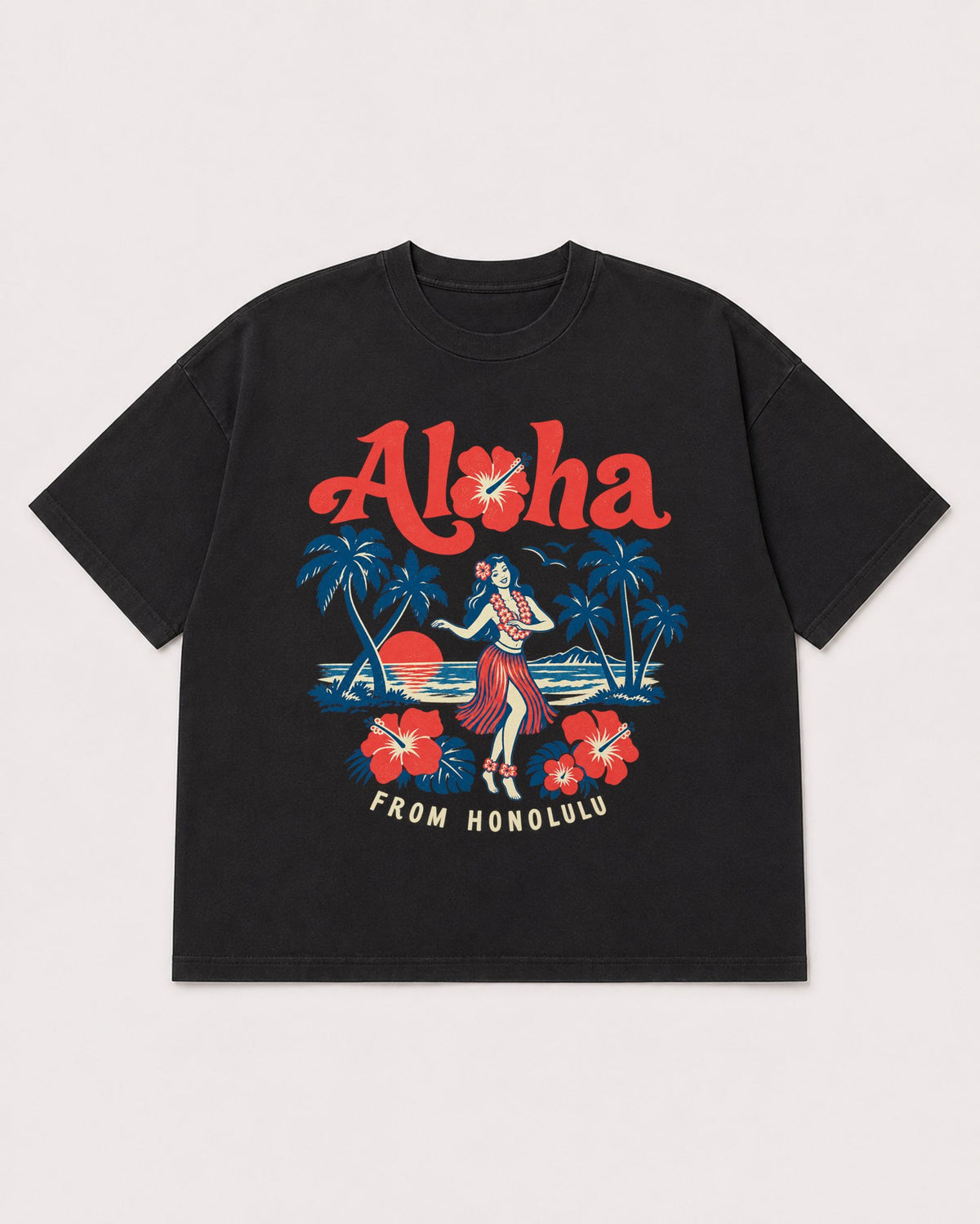 Mockup Boxy Heavyweight Tee Black product