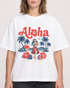 Mockup Boxy Heavyweight Tee White female close-up 38