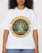Mockup Boxy Heavyweight Tee White female close-up 05