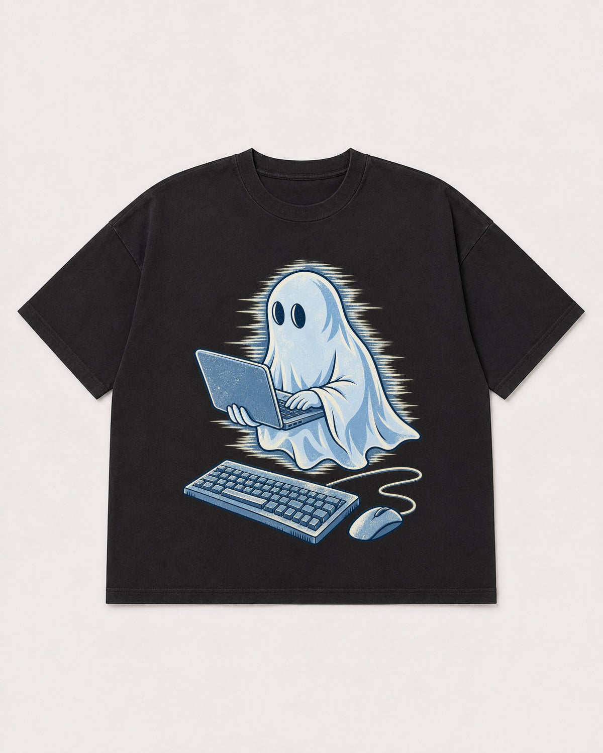 Mockup Boxy Heavyweight Tee Black product