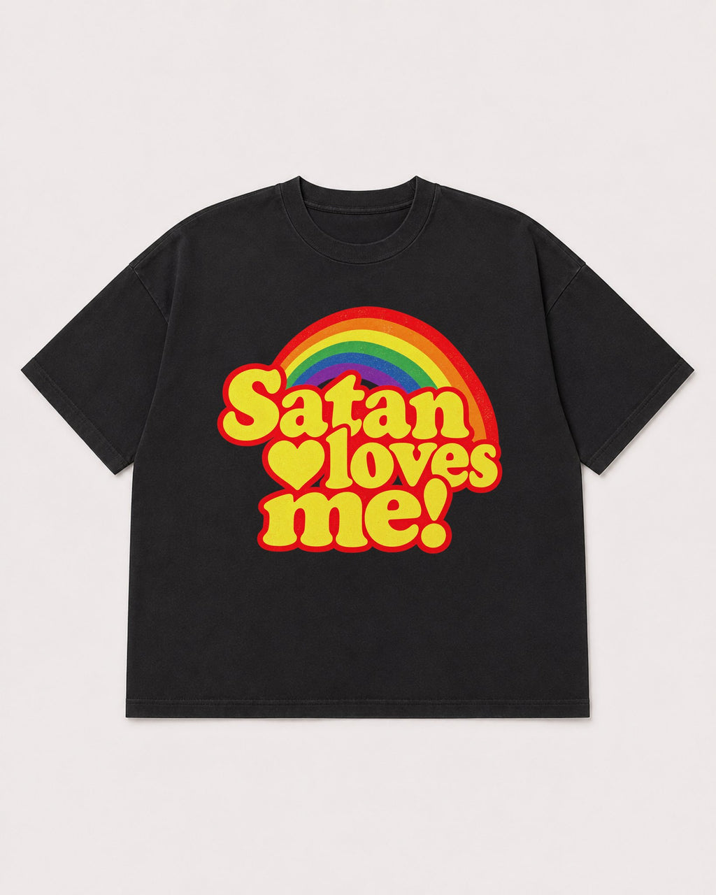 Mockup Boxy Heavyweight Tee Black product