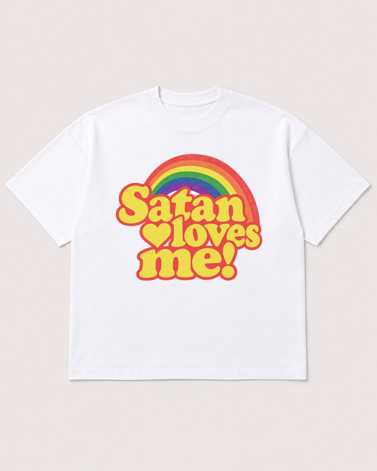 Mockup Boxy Heavyweight Tee White product