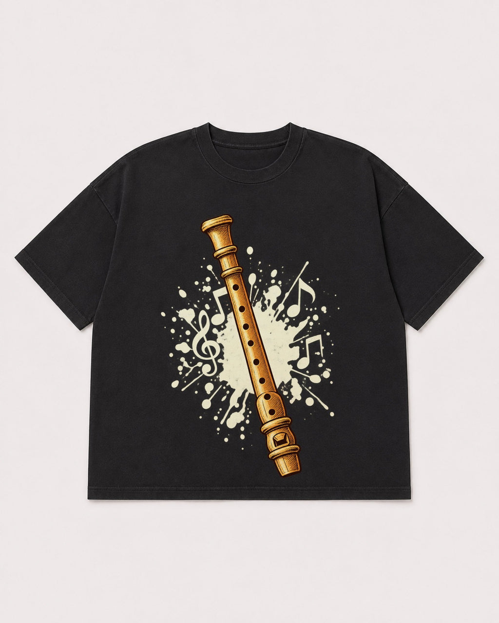 Mockup Boxy Heavyweight Tee Black product