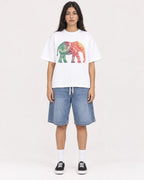 Mockup Boxy Heavyweight Tee White female full-body 46