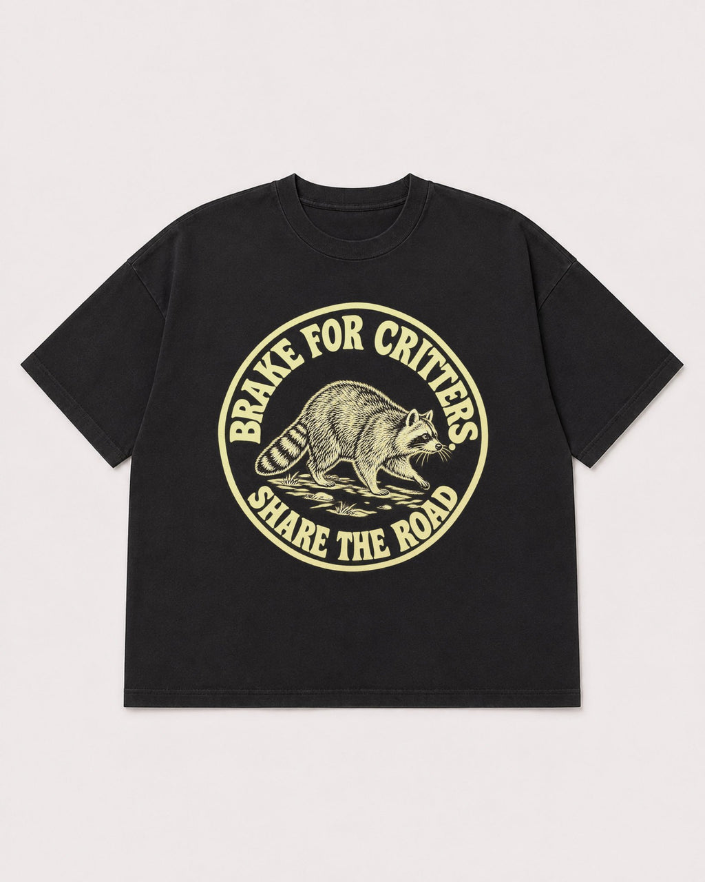 Mockup Boxy Heavyweight Tee Black product