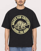Mockup Boxy Heavyweight Tee Black male close-up 02