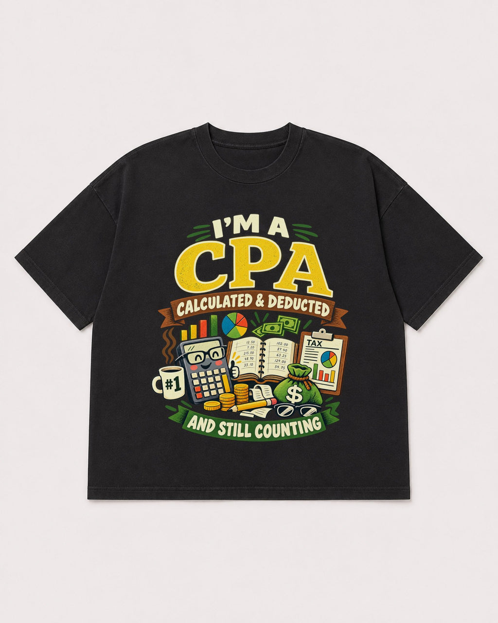 Mockup Boxy Heavyweight Tee Black product