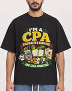 Mockup Boxy Heavyweight Tee Black male close-up 07