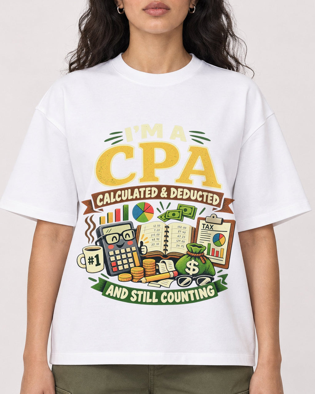 Mockup Boxy Heavyweight Tee White female close-up 07