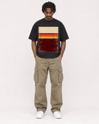 Mockup Boxy Heavyweight Tee Black male full-body 04