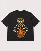 Mockup Boxy Heavyweight Tee Black product