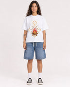 Mockup Boxy Heavyweight Tee White female full-body 06