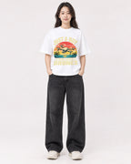Mockup Boxy Heavyweight Tee White female full-body 03