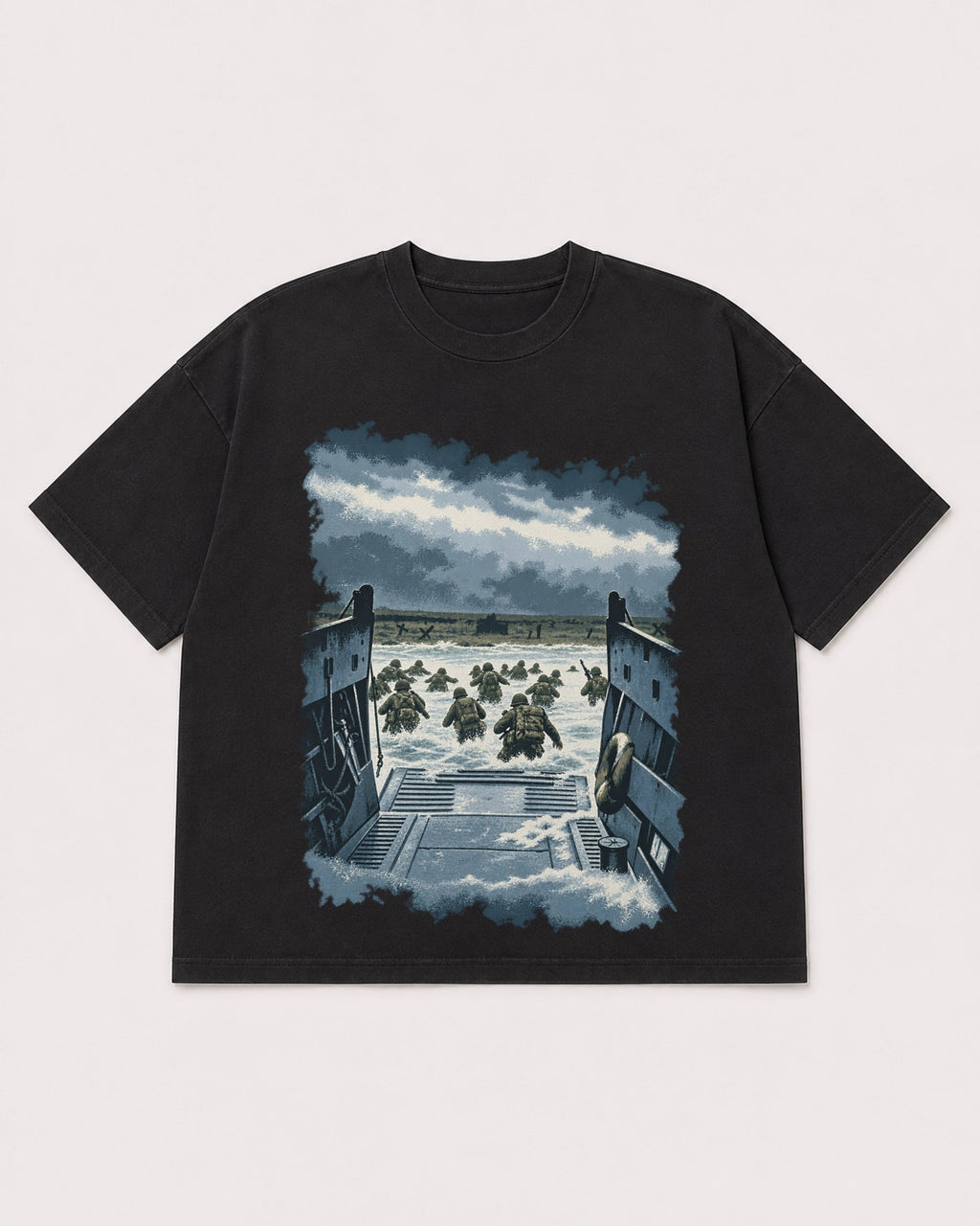 Mockup Boxy Heavyweight Tee Black product