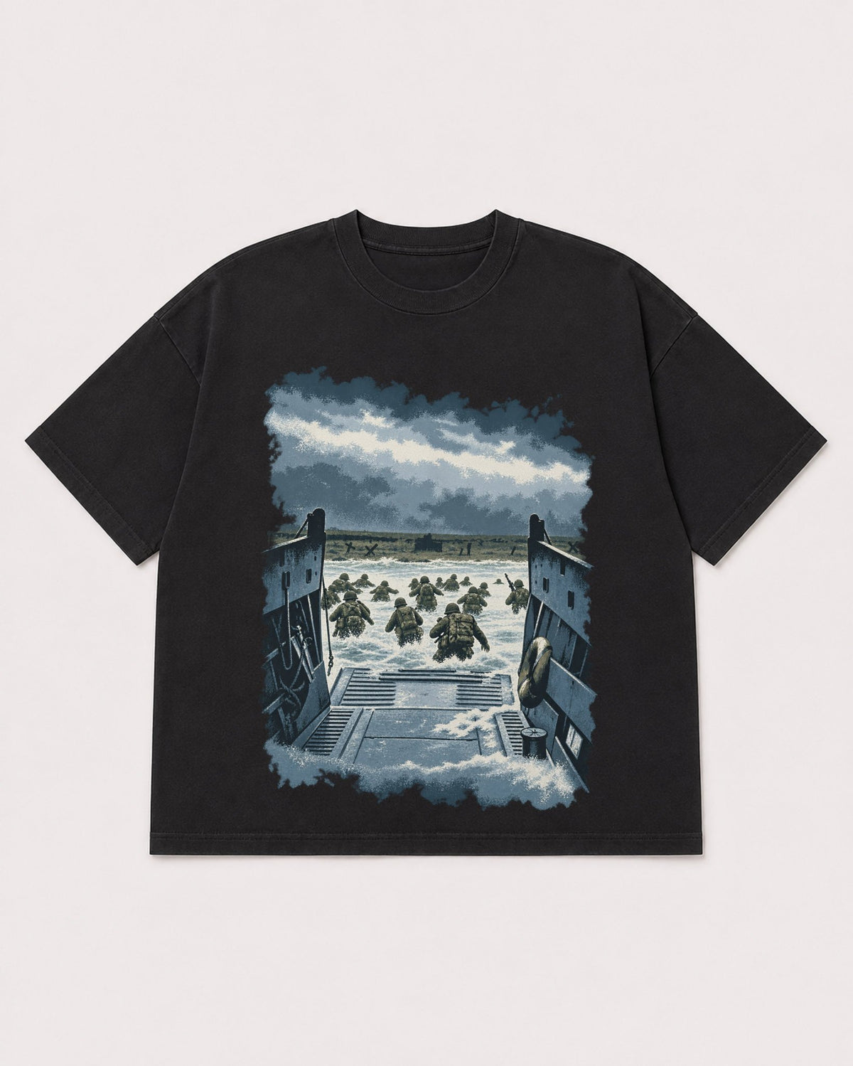 Mockup Boxy Heavyweight Tee Black product