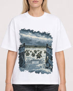 Mockup Boxy Heavyweight Tee White female close-up 08