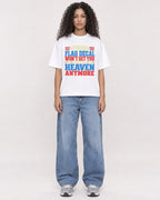 Mockup Boxy Heavyweight Tee White female full-body 10