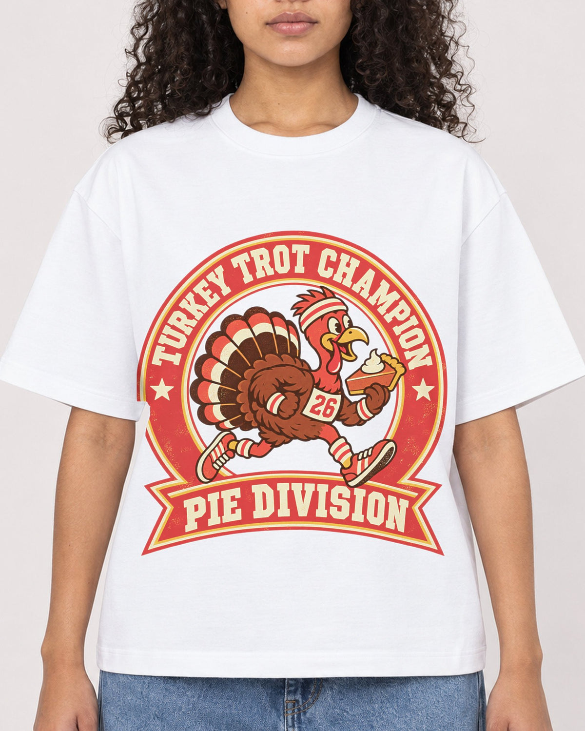 Mockup Boxy Heavyweight Tee White female close-up 10