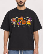Mockup Boxy Heavyweight Tee Black male close-up 07