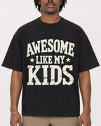 Mockup Boxy Heavyweight Tee Black male close-up 04