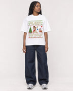 Mockup Boxy Heavyweight Tee White female full-body 04