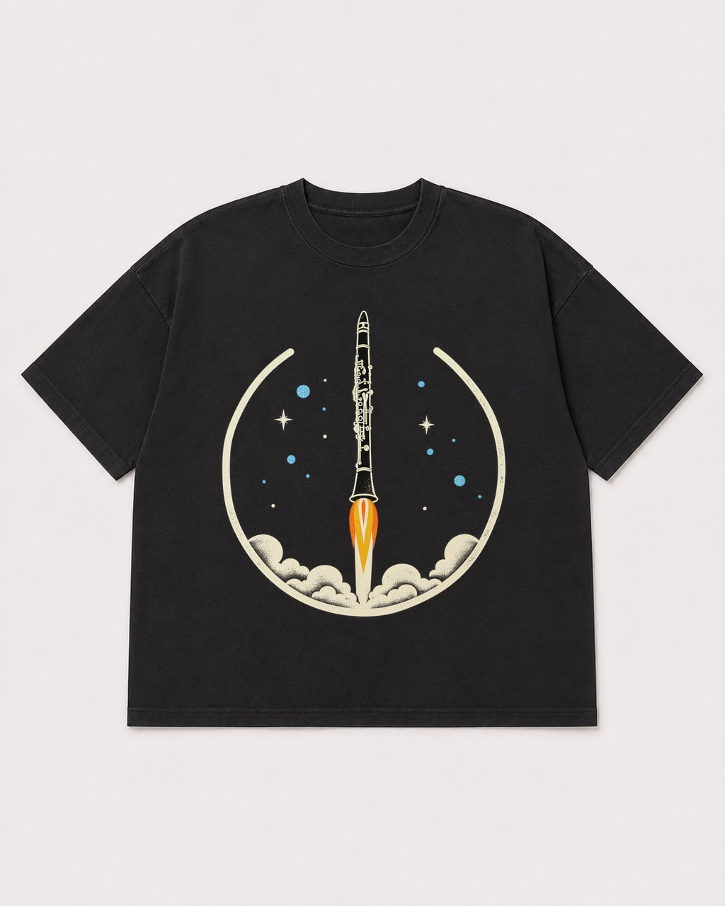 Mockup Boxy Heavyweight Tee Black product