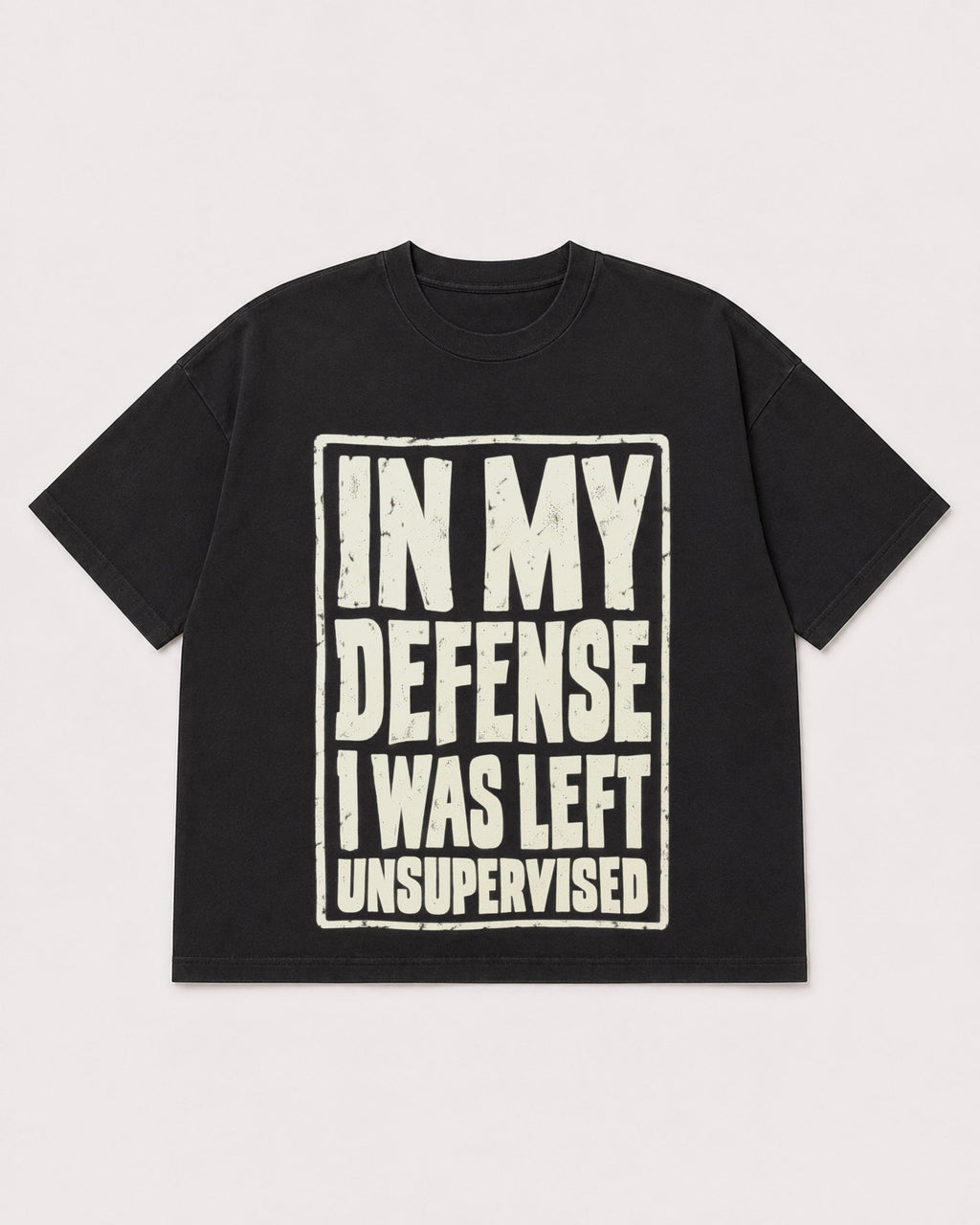 Mockup Boxy Heavyweight Tee Black product