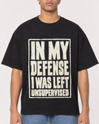 Mockup Boxy Heavyweight Tee Black male close-up 10