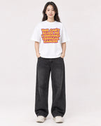Mockup Boxy Heavyweight Tee White female full-body 03