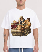 Mockup Boxy Heavyweight Tee White male close-up 18