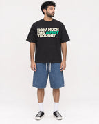 Mockup Boxy Heavyweight Tee Black male full-body 07